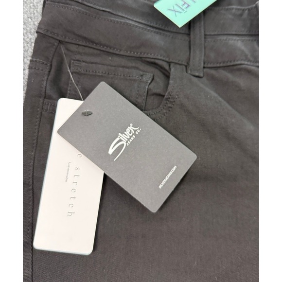 Silver Jeans Co Suki Slim Bootcut Jeans Womens W31 L31 Black Mid Rise Curvy Fit - Picture 7 of 15
